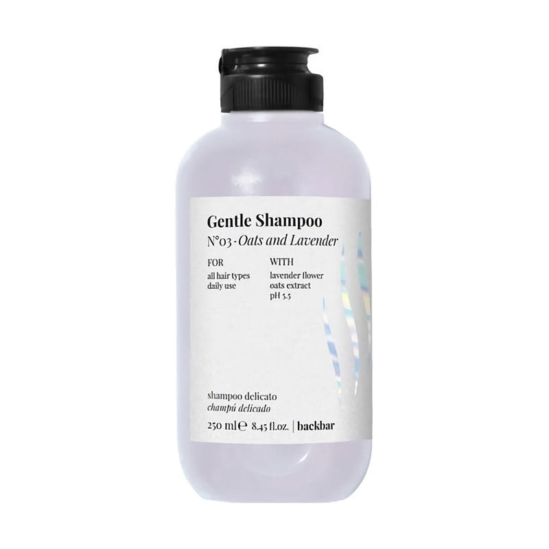Shampoo back.bar Sensível 250ml: Cuidado Suave com Aveia e Lavanda