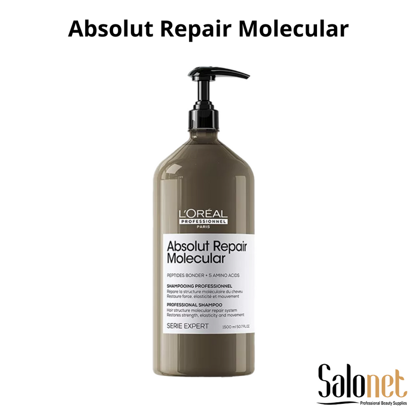 Shampoo Absolut Repair Molecular 1,5L L’Oréal Professionnel para cabelos