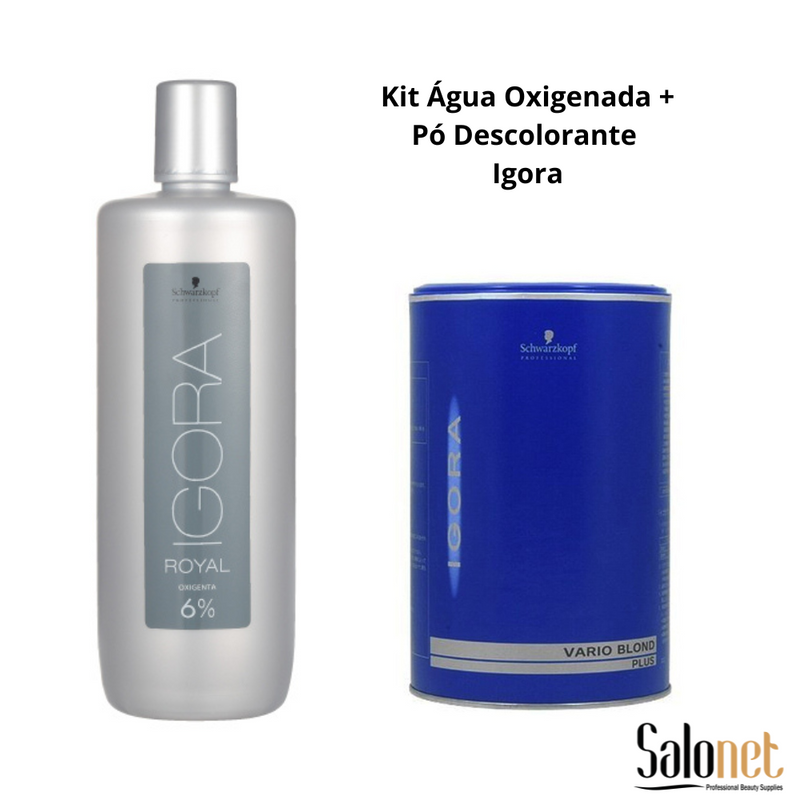 Kit Profissional Igora Água Oxigenada 6% + Pó Descolorante 450g