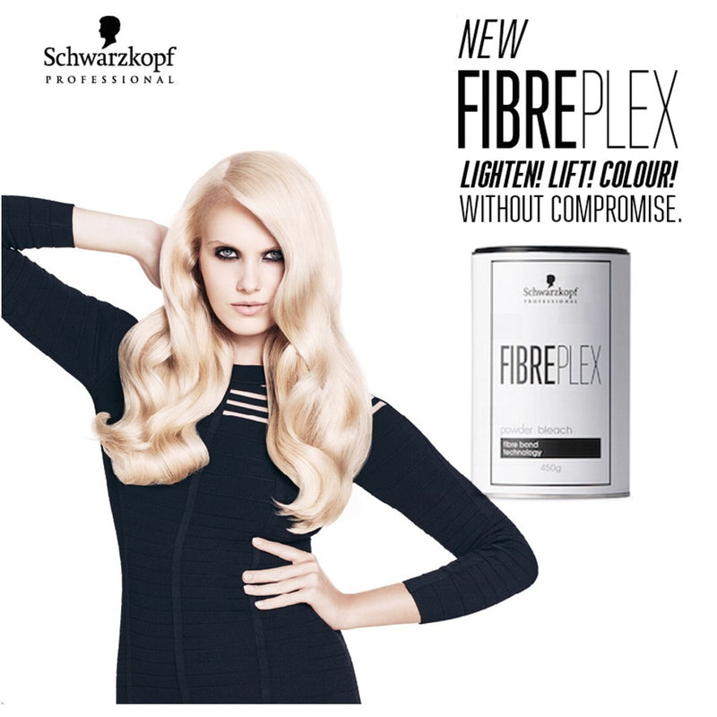 Pó Descolorante Profissional Schwarzkopf FIBREPLEX 450g com Proteção de Fibra