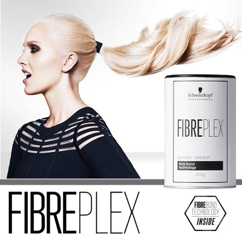 Pó Descolorante Profissional Schwarzkopf FIBREPLEX 450g com Proteção de Fibra